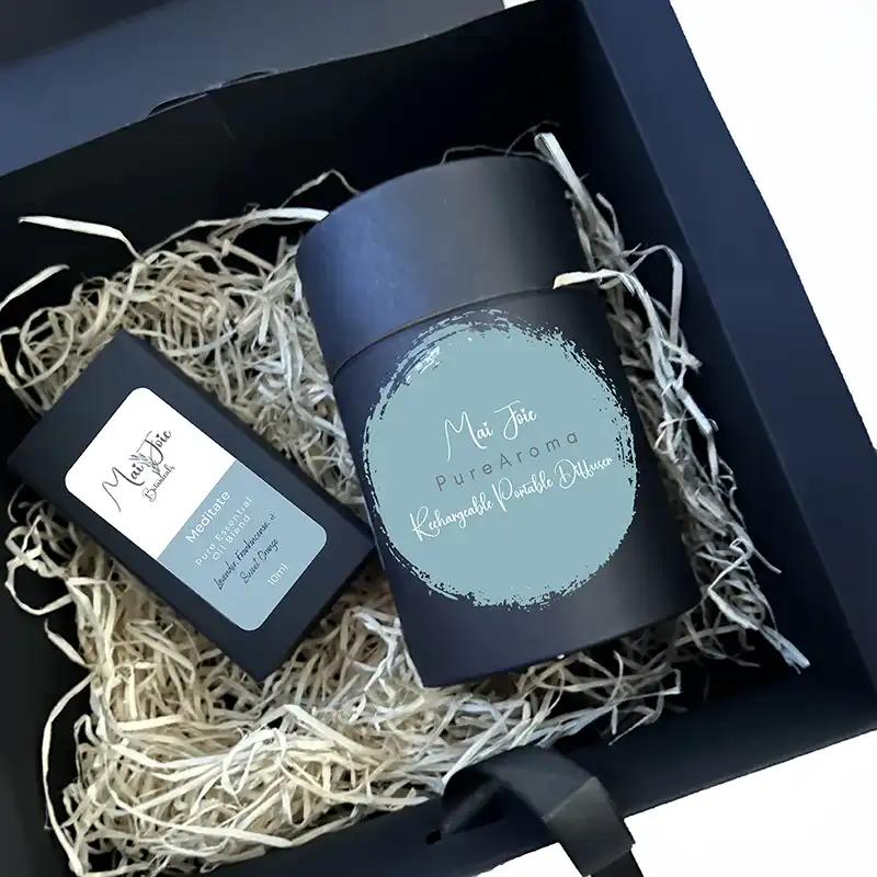 Aromatherapy blends and gift box from The Grey Door UK
